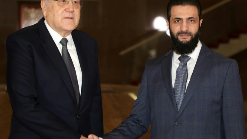 Prime Minister Najib Mikati and Syria's new leader Ahmed al-Sharaa hope for a fresh start in relations