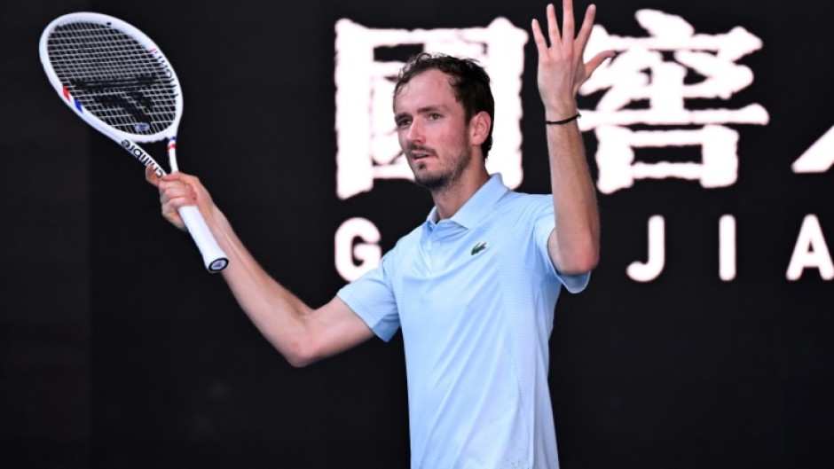 Russia's Daniil Medvedev took five sets to beat Thai wildcard Kasidit Samrej