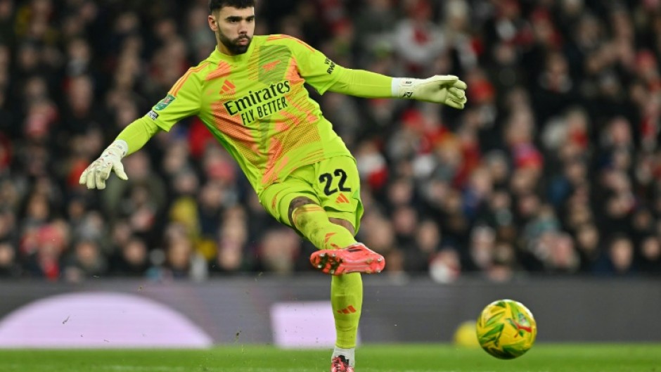 Arsenal goalkeeper David Raya