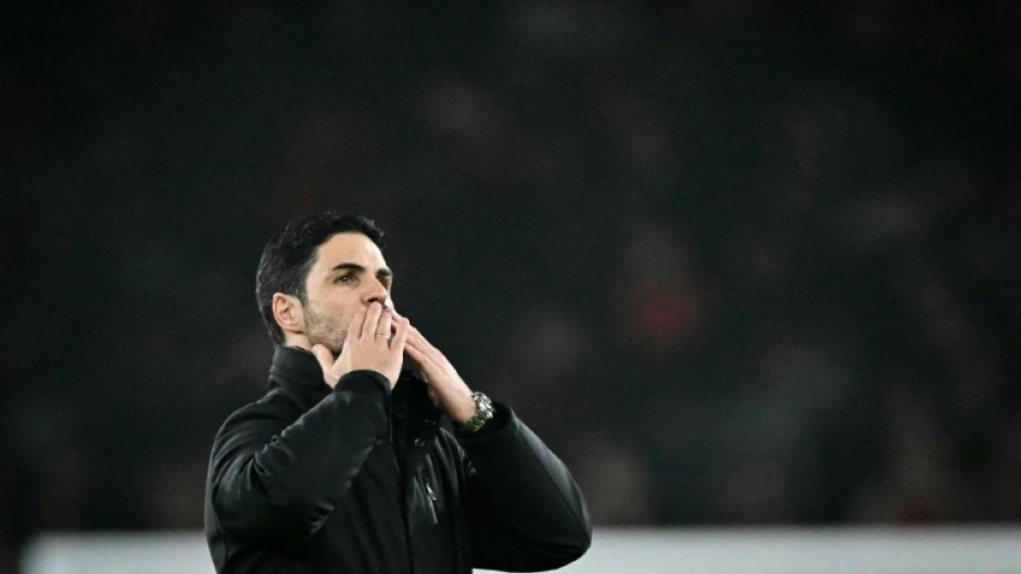 Mikel Arteta's Arsenal are second in the Premier League table