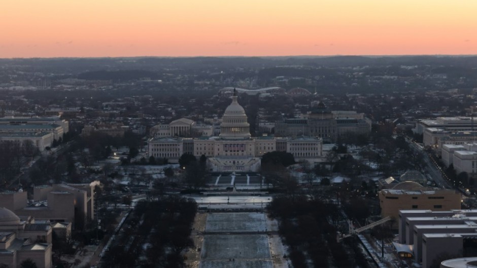 The inauguration ceremony was originally due to be held on the steps of the US Capitol, but was moved indoors due to extreme weather conditions