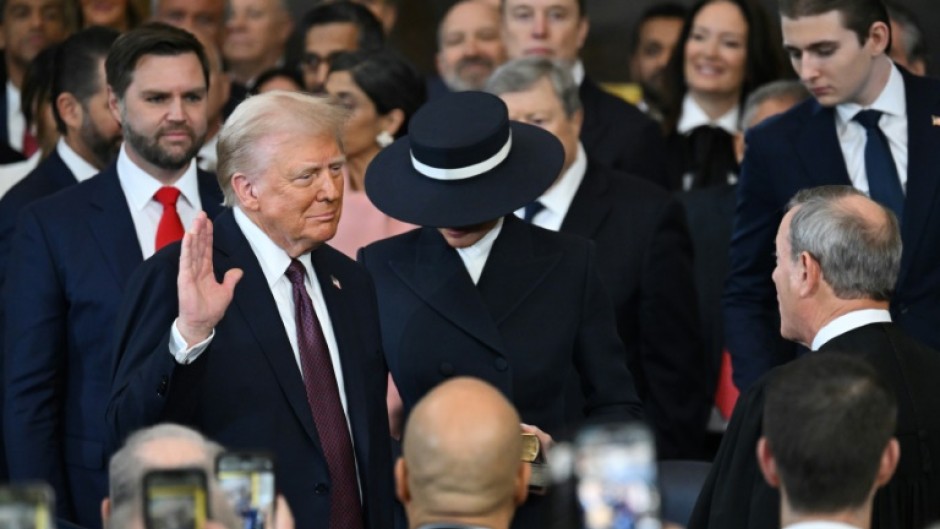 Donald Trump is sworn in as the 47th US president