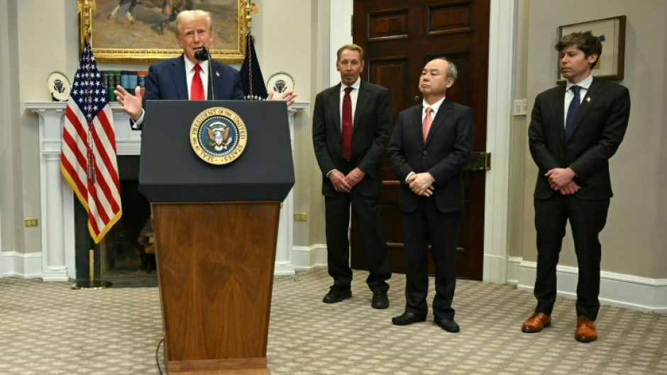 US President Donald Trump announced a major investment to build infrastructure for artificial intelligence led by Japanese giant SoftBank and ChatGPT-maker OpenAI