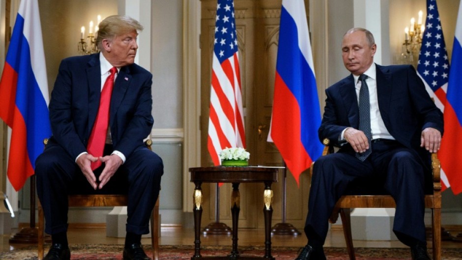 Both Trump and Putin, seen here in 2018, have said they are ready to meet for talks on Ukraine