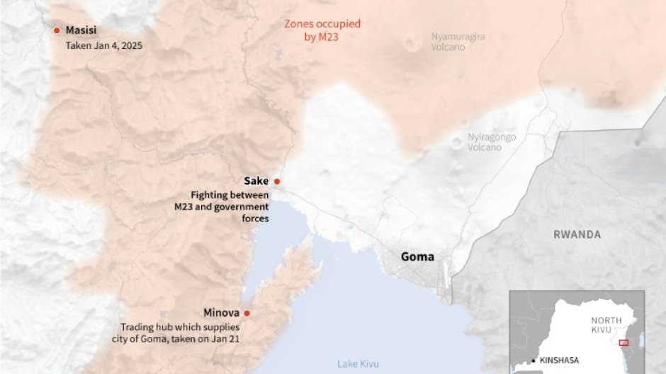 Democratic Republic of Congo: M23 rebels 20 km from Goma