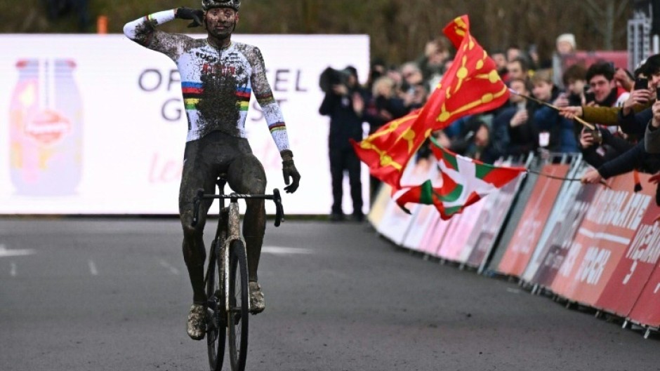 Netherlands' Mathieu Van Der Poel won the final two cyclo-cross World Cup races in Maasmechelen and Noogerheide on Saturday and Sunday