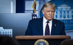 President Donald Trump during a press conference in James S. Brady Briefing Room at the White House on August 23, 2020 in Washington, DC.