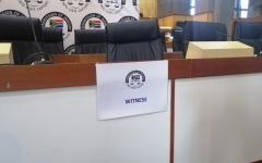 Witness seat at the Commission into State Capture