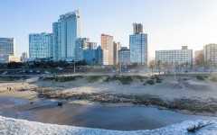 File: The North Beach in Durban. AFP/Phill Magakoe