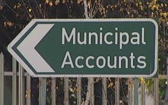 File: A sign saying "Municipal Accounts" outside a municipality. eNCA