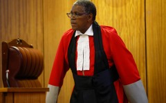 File: Judge Ratha Mokgoatlheng reacts during the Senzo Meyiwa murder trial at Pretoria High Court. Phill Magakoe/Gallo Images via Getty Images