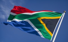 File: The South African flag waving in the wind. GettyImages/Ramberg