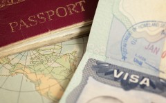 File: A passport and visa. GettyImages/belterz