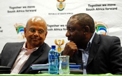 Cyril Ramphosa and Pravin Gordhan