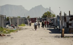 Symphony Way Temporary Relocation Area in Delft, Cape Town, better known by its nickname Blikkiesdorp, is a relocation camp. AFP/Gianluigi Guercia