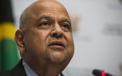 File: Former Public Enterprises Minister Pravin Gordhan. Waldo Swiegers/Bloomberg via Getty Images