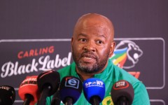 Manqoba Mngqithi, Mamelodi Sundowns head coach during the Carling Black Label Knockout. 