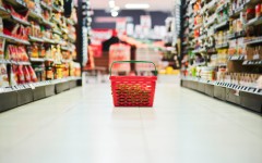 A basket with food seen in a supermarket. GettyImages/Adene Sanchez