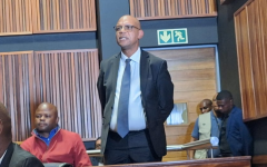 Pule Mabe in court. eNCA/Pule Letshwiti-Jones