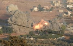 Massive Israeli strike hits south Lebanon town