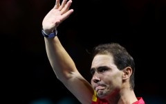 Spain's Rafael Nadal gave an emotional speech at an event to honour his retirement from tennis on Tuesday