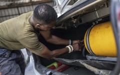 Faced with soaring petrol prices after an end to fuel subsidies, some Nigerians are convertng their cars to run on compressed natural gas