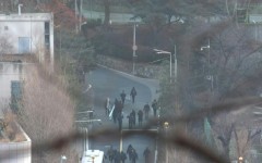 Police at the compound of impeached President Yoon Suk Yeol in Seoul