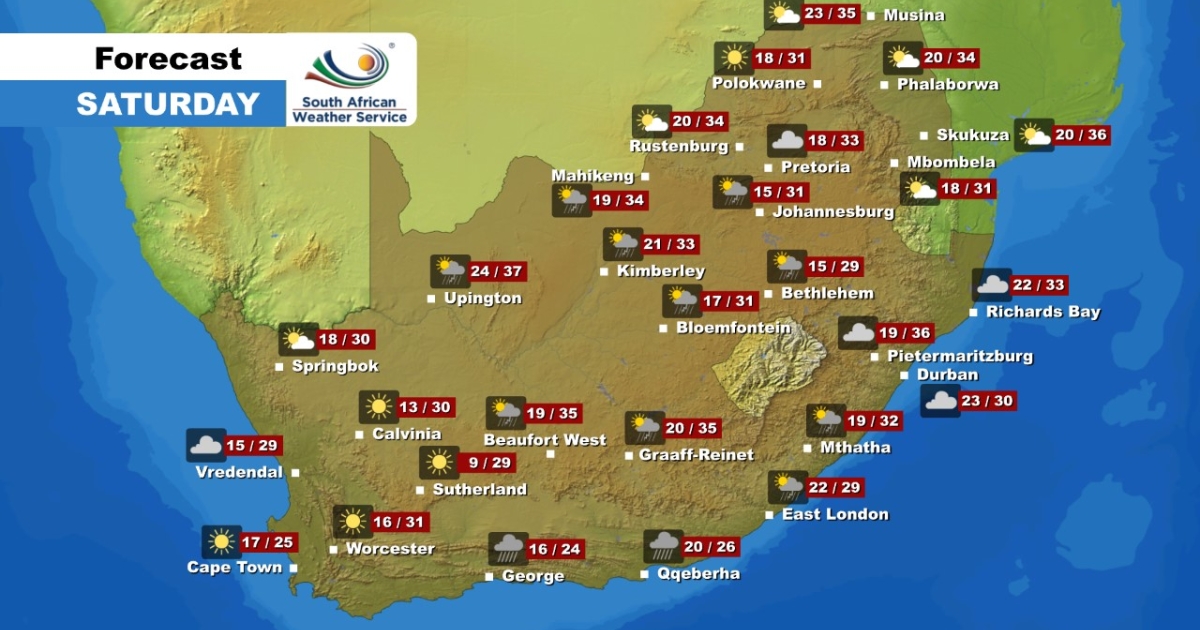 Weather Forecast Saturday, 21 January 2023 eNCA