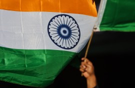 File: India's national flag. DAVID GRAY / AFP