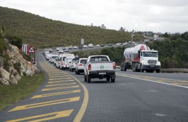 File:Traffic congestion on the N2 Highway Houwhoek Pass. Education Images/Universal Images Group via Getty Images