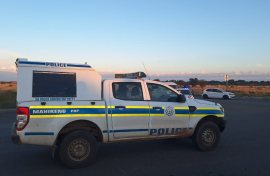 A Mahikeng police vehicle. eNCA/Bafedile Moerane