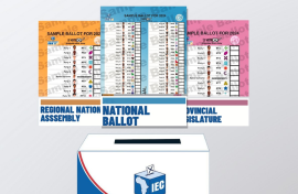 An example of the three ballot papers. IEC