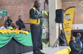 ANC President Cyril Ramaphosa in Gugulethu