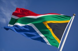 File: The South African flag waving in the wind. GettyImages/Ramberg