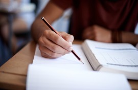 File: A pupil preparing for an exam. GettyImages/PeopleImages