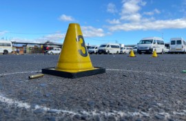 The crime scene in Nyanga. eNCA/Kevin Brandt