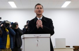 Dragan Primorac told journalists he would attend mass after voting in Zagreb