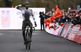 Netherlands' Mathieu Van Der Poel won the final two cyclo-cross World Cup races in Maasmechelen and Noogerheide on Saturday and Sunday