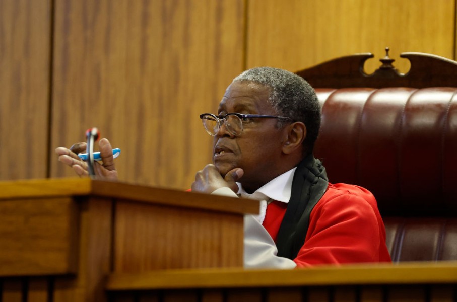 File: Judge Ratha Mokgoatlheng reacts during the Senzo Meyiwa murder trial at Pretoria High Court. Phill Magakoe/Gallo Images via Getty Images