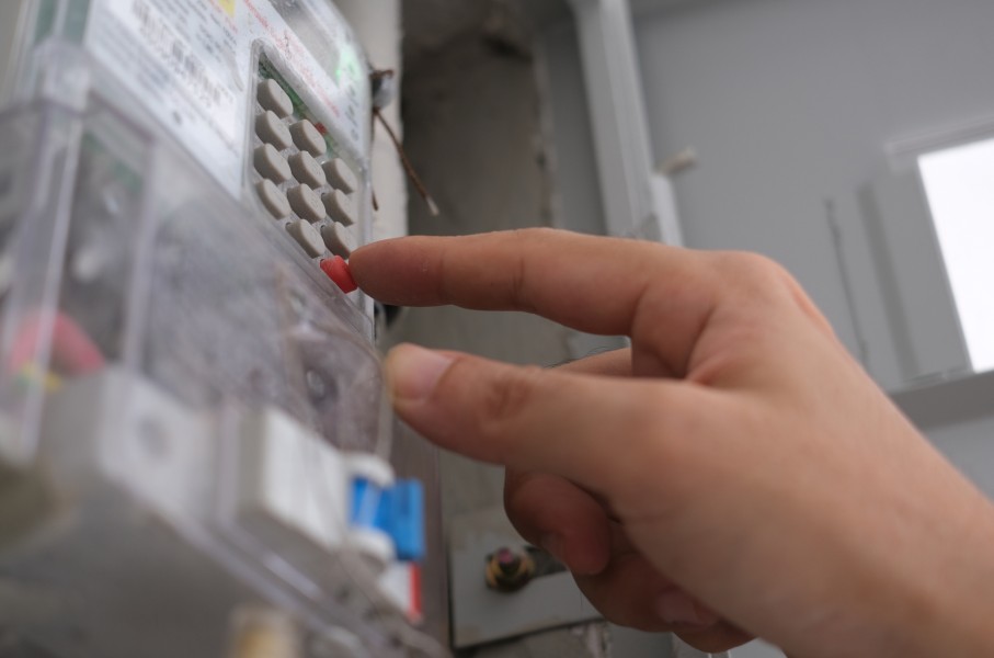 File: A person entering a pin for prepaid electricity. GettyImages/wisely