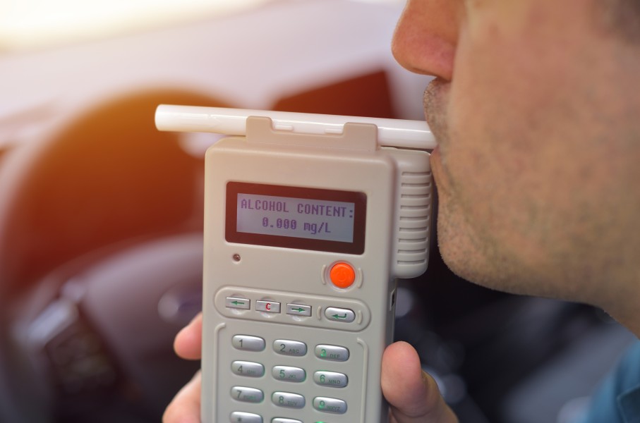 File: A driver taking a breathalyser test for alcohol. GettyImages/Daniel Chetroni