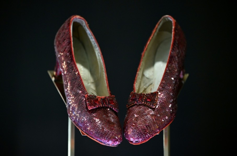 Judy Garland's ruby slippers from 'The Wizard of Oz' could fetch $3 million at auction next month