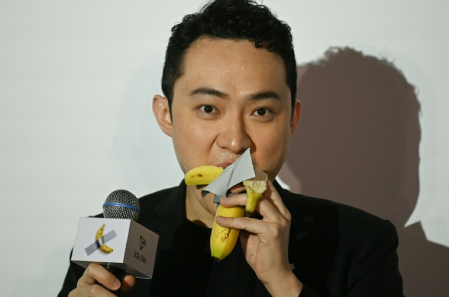 Crypto entrepreneur Justin Sun on Friday fulfilled a promise he made after spending $6.2 million on an artwork featuring a banana duct-taped to a wall -- by eating the fruit