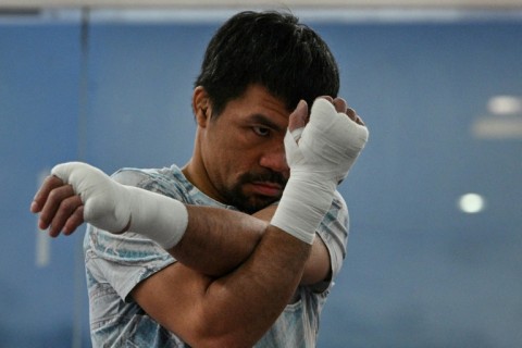 Manny Pacquiao ended his boxing career with a points defeat to Cuban Yordenis Ugas in August 2021 in Las Vegas