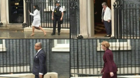 Expected new UK Cabinet arrives at 10 Downing Street