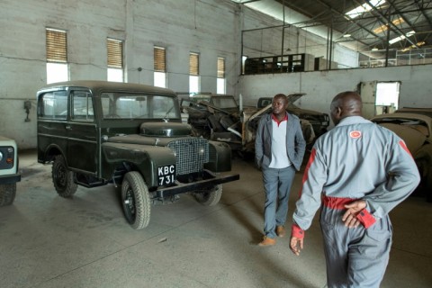 A vintage landrover said to have transported Queen Elizabeth II, during her fateful visit to Kenya in 1952