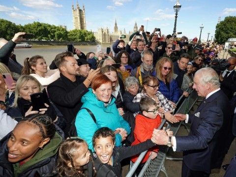 King Charles III delighted well-wishers who have been queuing for hours to pay their respects to his late mother