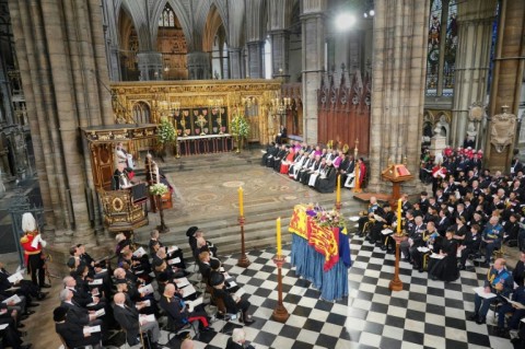 The State Funeral Service for Britain's Queen Elizabeth II at Westminster Abbey in London