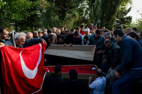 Funerals were held Saturday in villages surrounding the mine