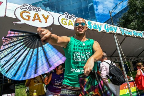 A Pride parade in Orlando transforms the Florida city into a rainbow island in a US state more and more associated with the conservative politics of its governor